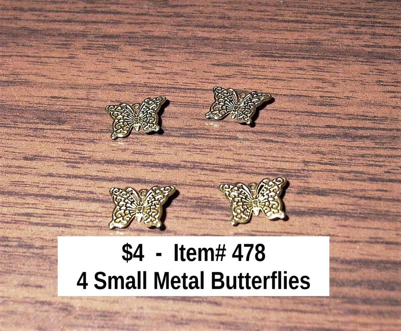 $4 - Item #478 - Gold Metal Butterflies Set of 4