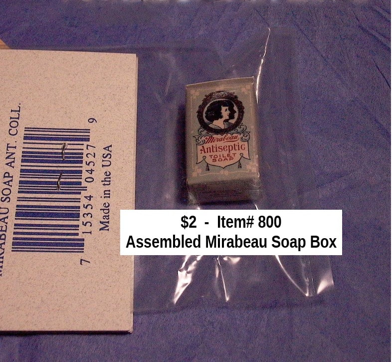 $2  -  Item# 800 
 -  Assembled Box of Mirabeau Soap