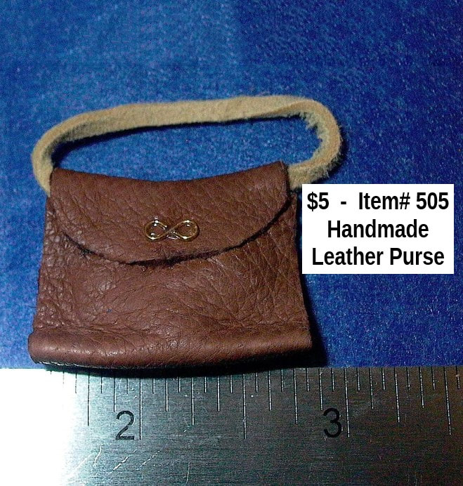 $5 - Item# 505 - Handmade Leather Purse