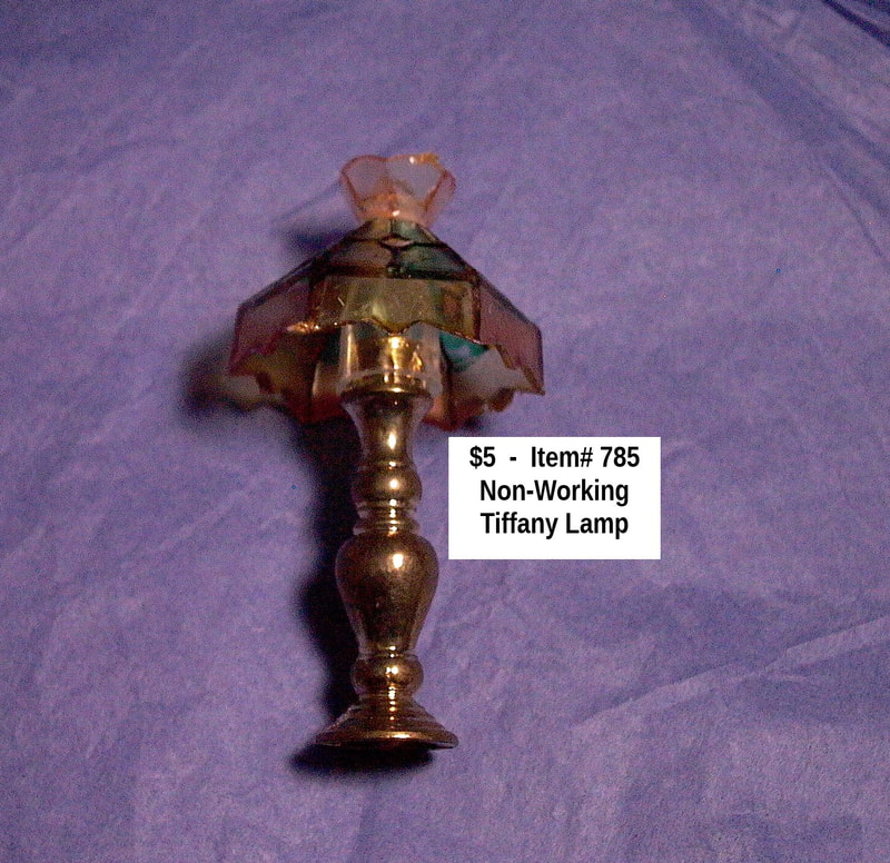 $5 - Item# 785  - 
Tiffany Non-Working Lamp