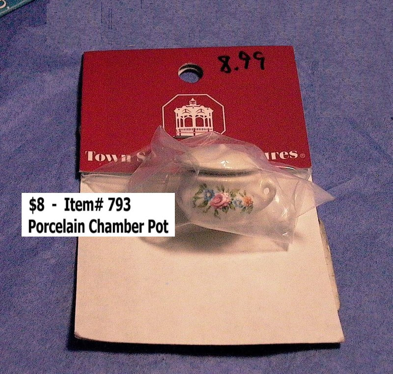 $8  -  Item# 793  -  Porcelain Chamber Pot