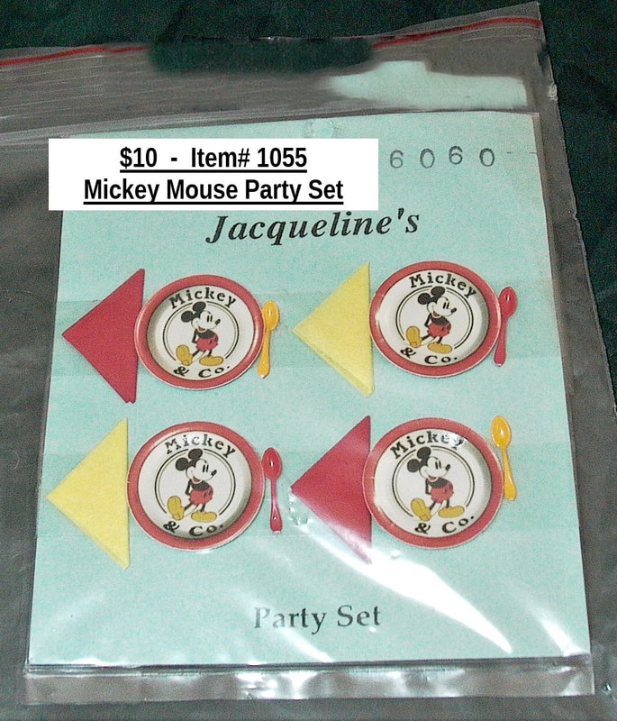 $10  -  Item# 1055 Jacqueline's Mickey Mouse Party Set