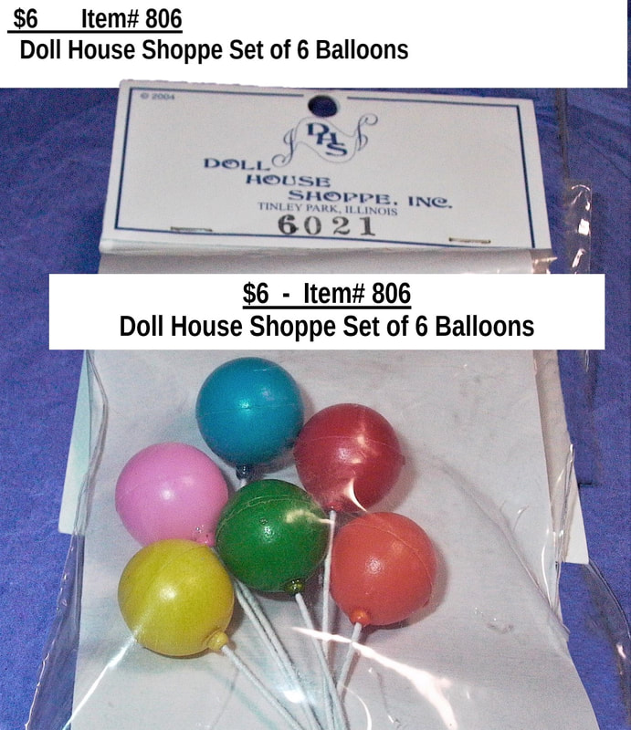 $6  -  Item# 806  -  Balloons Set of 6