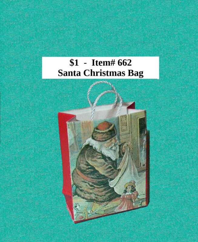 $1  -  Item# 662 -
 *Small Santa Gift Bag