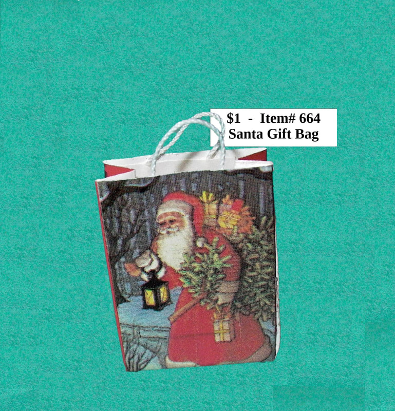 $1  -  Item# 664 - 
 *Small Santa Gift Bag