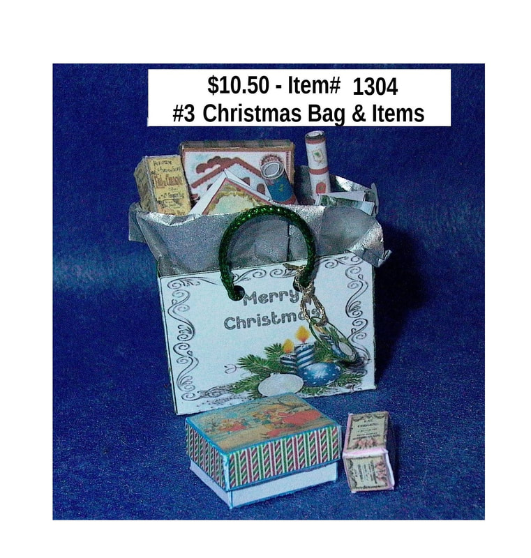 $10.50  -  Item# 1304 
#3 Christmas Bag & Items 
(Items are loose in bag)