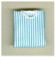Ladies' folded striped blouse