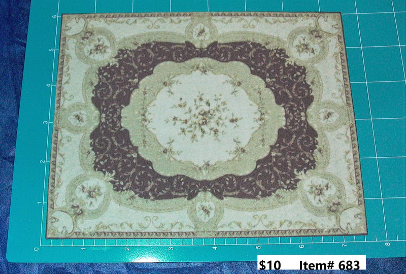 $10  -  Item# 683  -   Rectangular Printed Carpet
