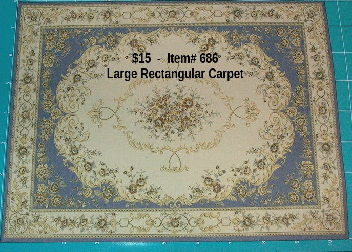 $15  -  Item# 686  -  Large Rectangular Carpet
