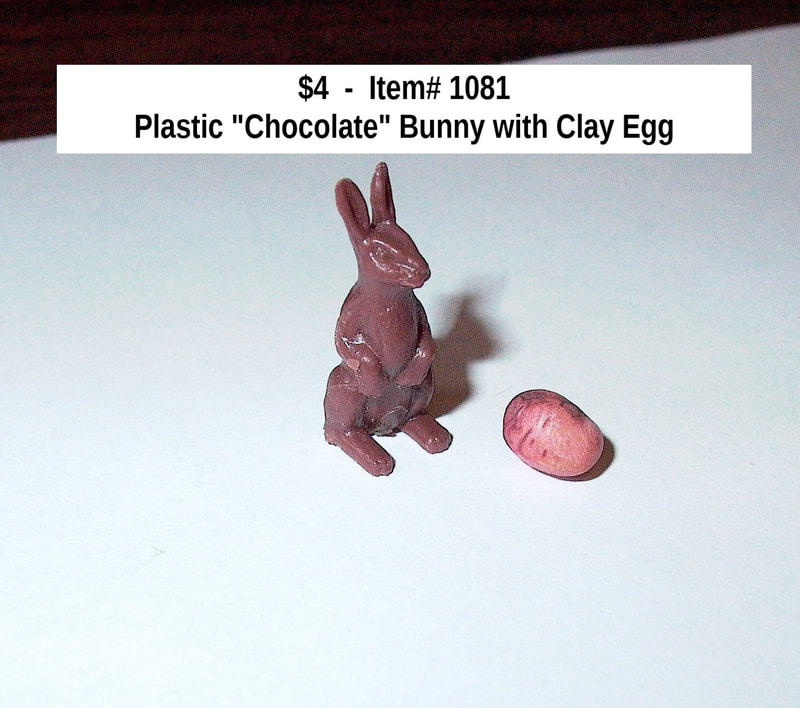 $4  -  Item# 1081  -  Chocolate Easter Bunny with Easter Egg