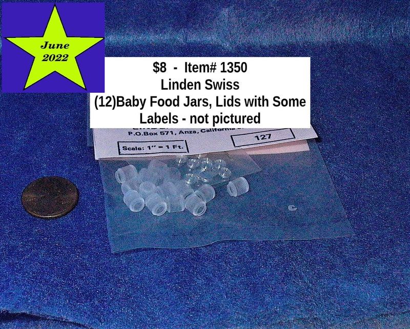 $8  -  Item# 1350 
(12) Baby food jars lids and some labels(Labels Not pictured)