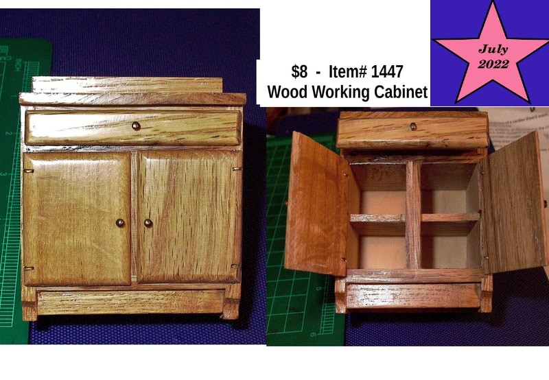 $8  -  Item# 1447 - Wood Working Cabinet