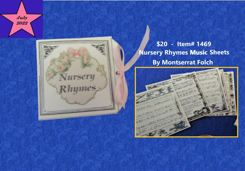 $20  -  Item# 1469 - Montserrat Folch Nursery Rhymes Music Sheets
