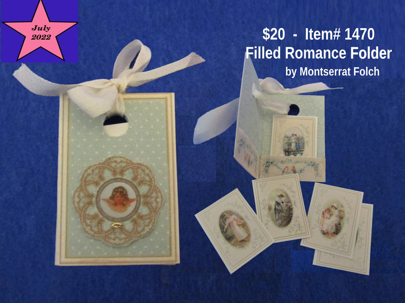 $20  -  Item# 1470 - Montserrat Folch Filled Romance Folder
