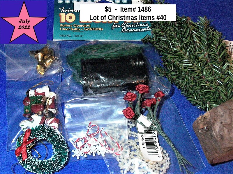 $5  -  Item# 1486 - Lot of Christmas Items #40
