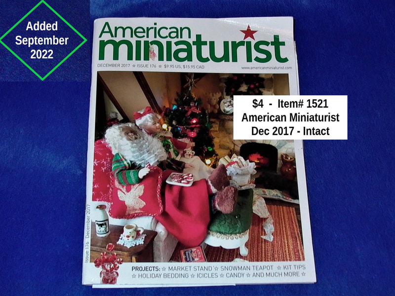 $4  -  Item# 1521 - American Miniaturist Dec 2017 Issue