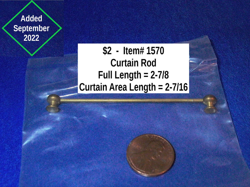 $2   -  Item# 1570  -
 Metal Curtain Rod
(4 Available)