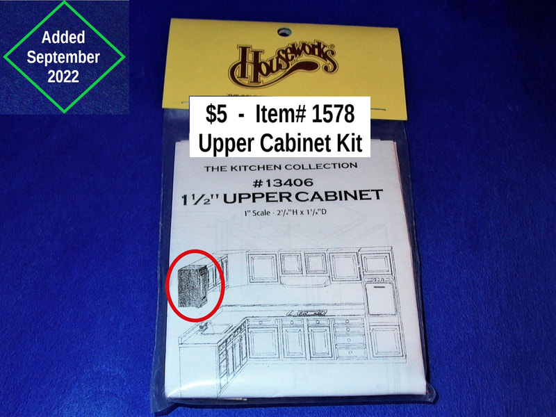$5   -  Item# 1578  - 
 Houseworks Upper Cabinet Kit #13406