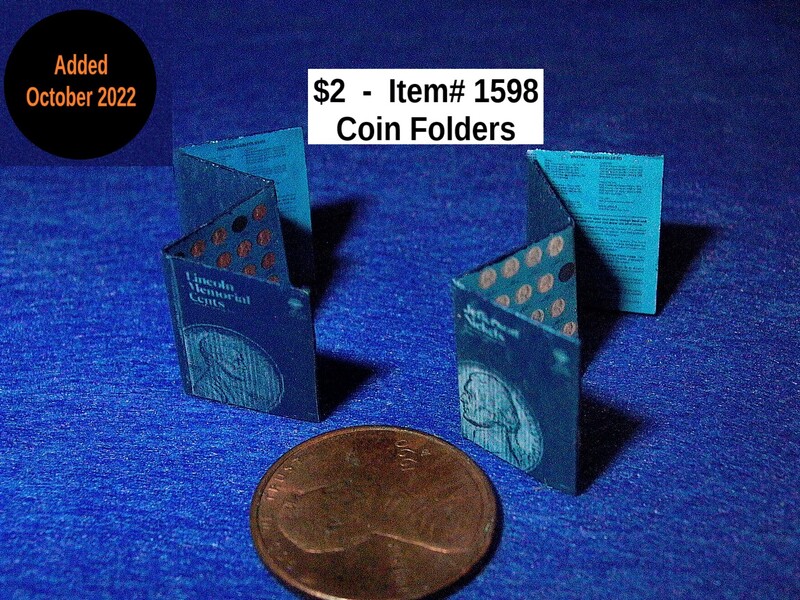 $2  -  Item# 1598  - Penny and Nickel Coin Folders