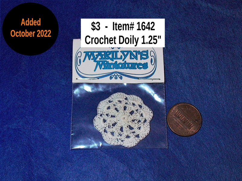 $3 - Item# 1642  -  Marilyn’s Miniatures Crochet Doily
