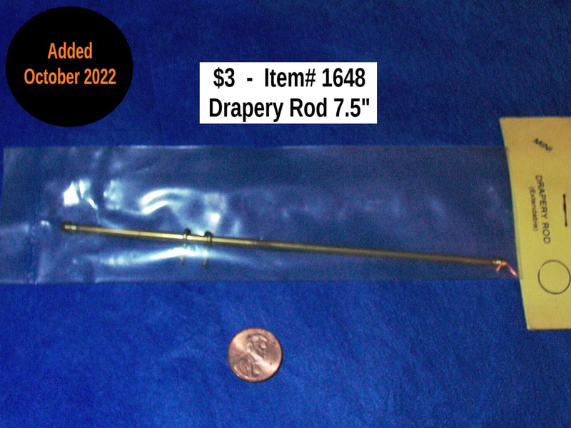$3 - Item# 1648  -  Southern Mini Brassworks Drapery Rod
