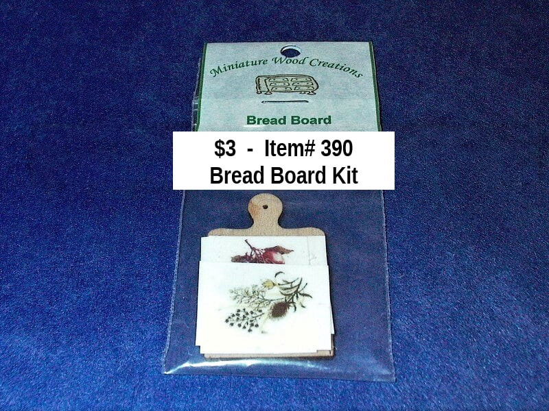 $3 - Item #390 - Bread Board Kit - choice of 2 different designs to use in Kit (2 kits available)