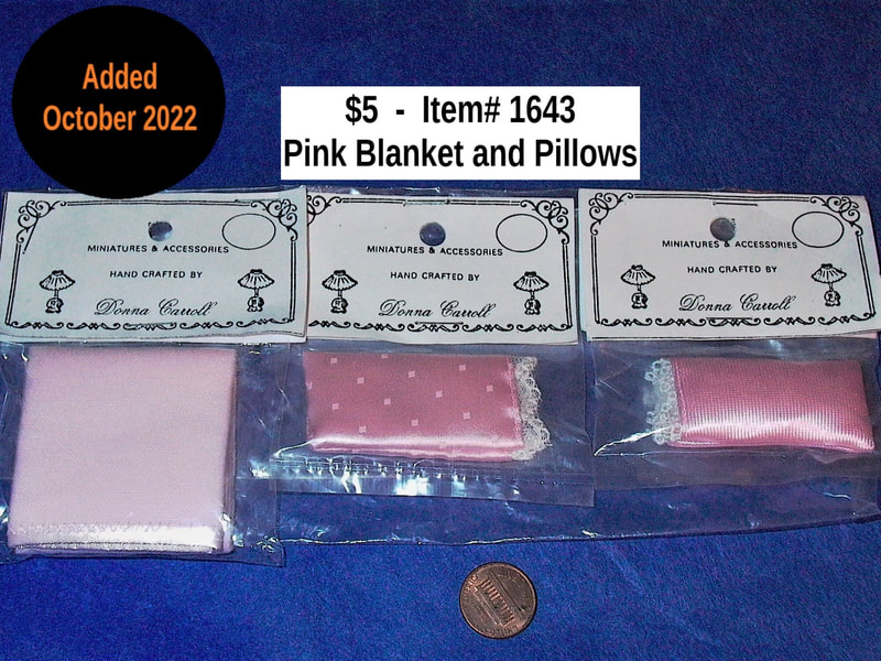 $5 - Item# 1643  -  Pink Blanket and Pillows
