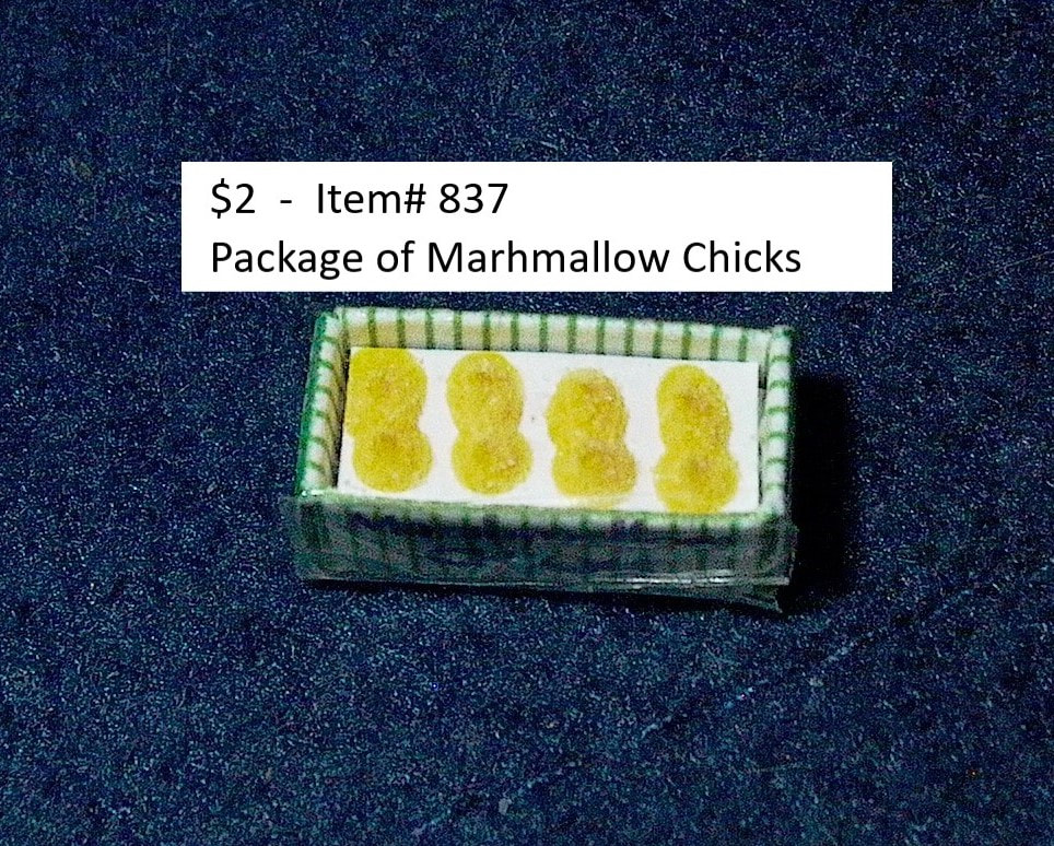 $2  -  Item# 837  -   Marshmallow Chicks