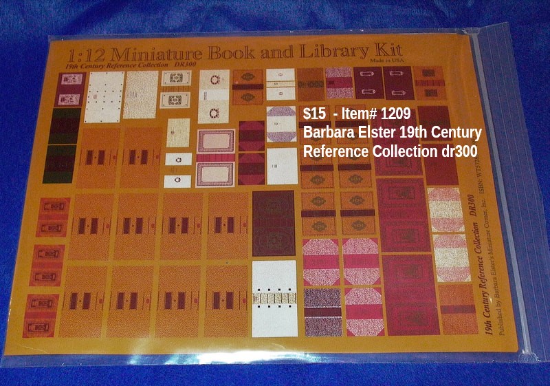$15 - Item# 1209 -Barbara Elster - 19th Century Reference Collection DR300
(Makes 56 Books)