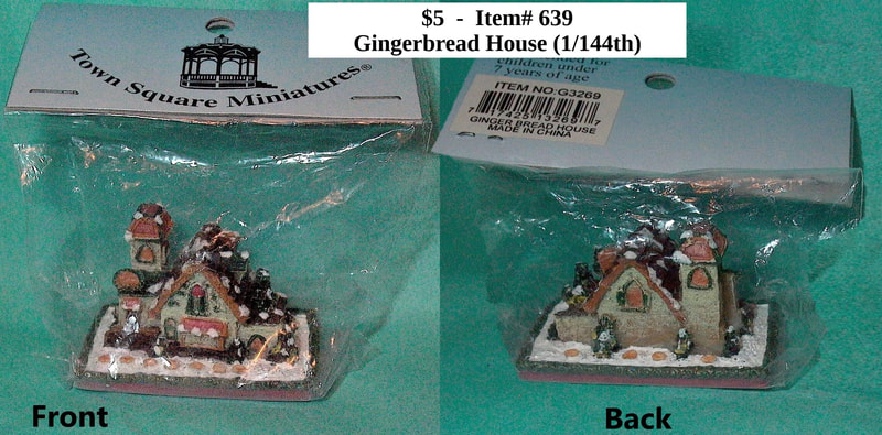 $5 - Item# 639 - Town Square Miniature Gingerbread House