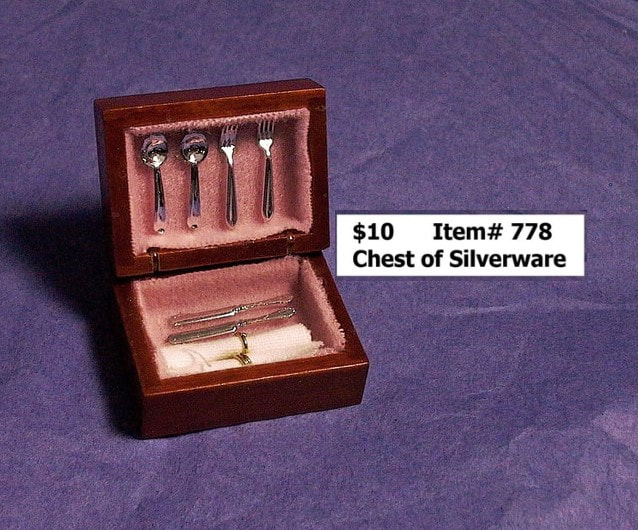 $10  -  Item #778  
Chest of silverware