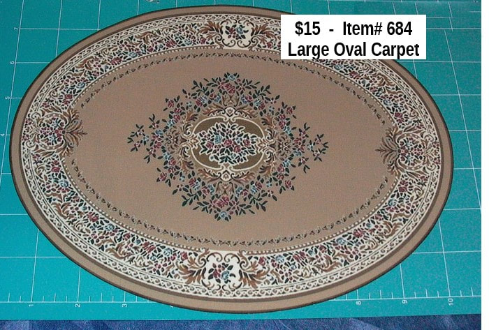 $15  -  Item# 684  -  Large Oval Carpet