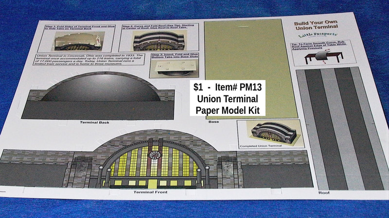 $1  -  Item# PM13 -
Union Terminal Paper Model Kit
