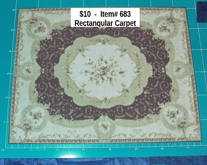 $10  -  Item# 683  -  Rectangular Carpet
