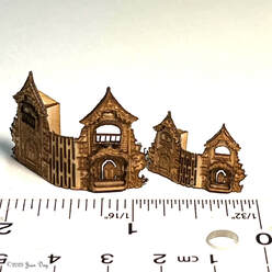 1pc 1:24 DIY Wooden Magic Dressing Up Small House Building Model